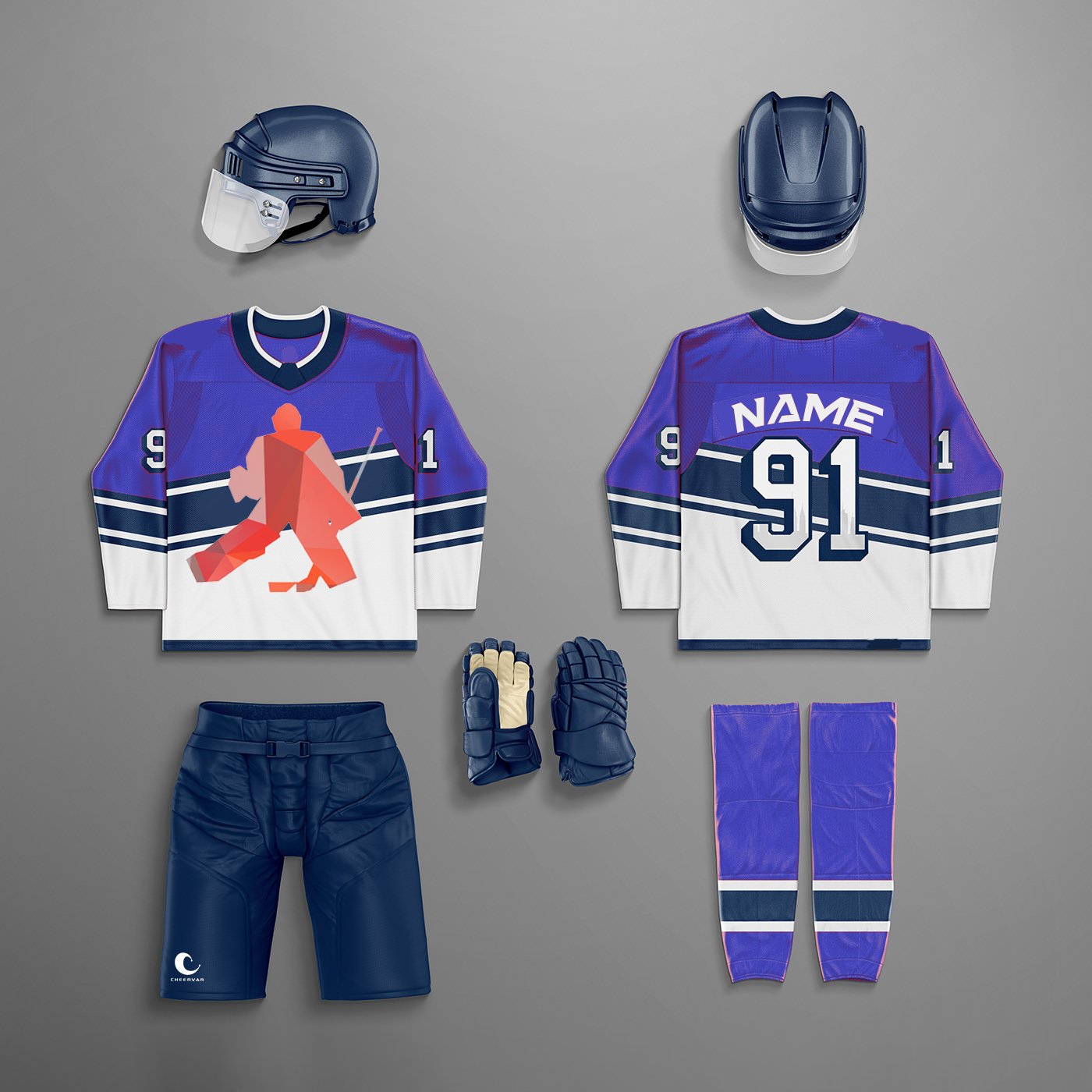 Unique Design Ice Hockey Jerseys Sublimation Youth Ice Hockey Wear