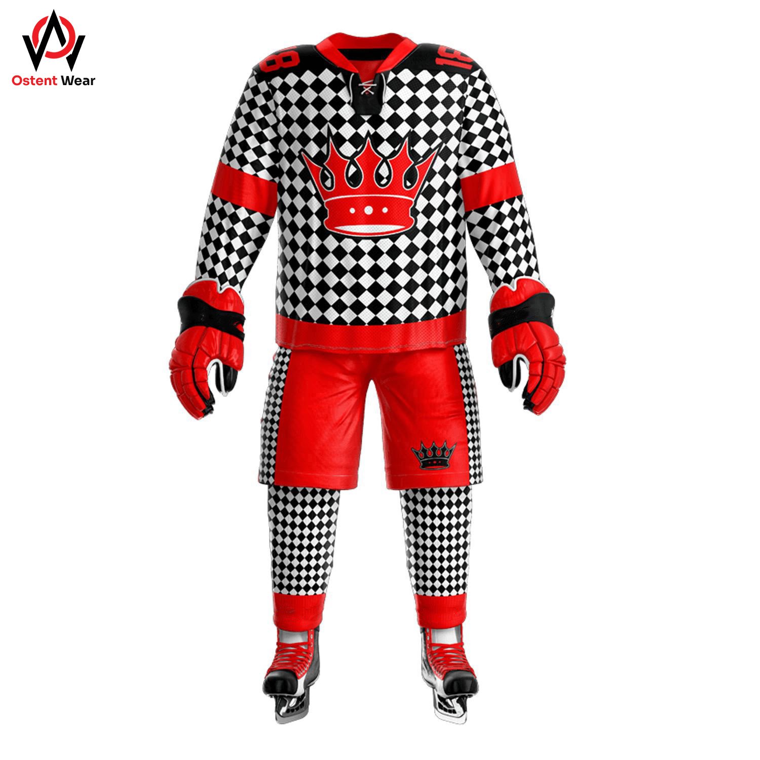 Durable Slim Fit Ice Hockey Jerseys Comfortable Training Uniform Made in Pakistan OEM Team Name Included