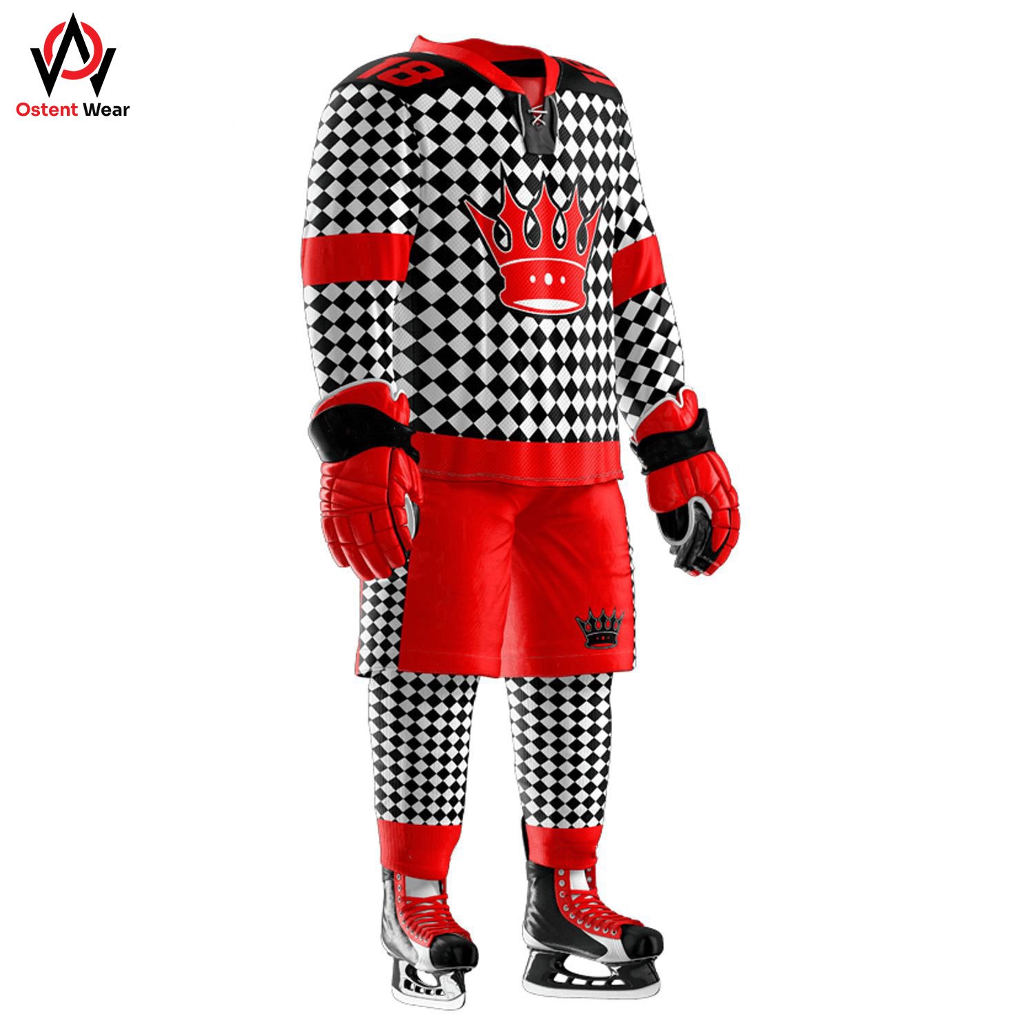 Durable Slim Fit Ice Hockey Jerseys Comfortable Training Uniform Made in Pakistan OEM Team Name Included