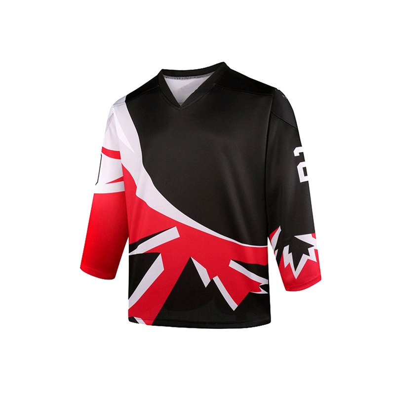 Wholesale High Quality Custom Made Professional Hockey Jersey Uniform Canada Mesh Ice Hockey Wear Sweatsuits