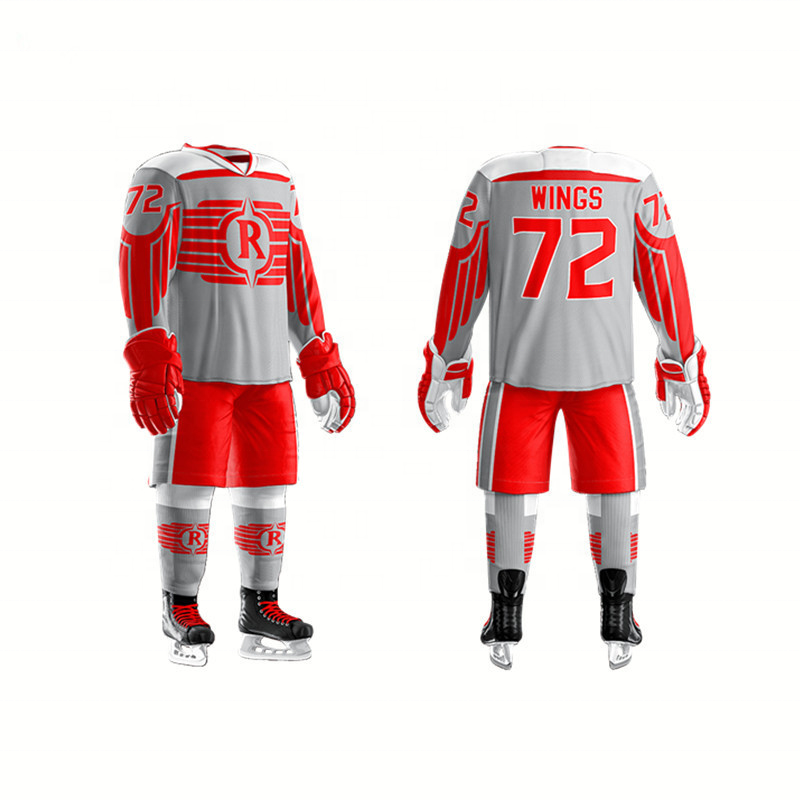 Design Custom Make Your Own Team Ice Hockey Jerseys Professional High Quality Team Hockey Uniforms / Jersey / Gear