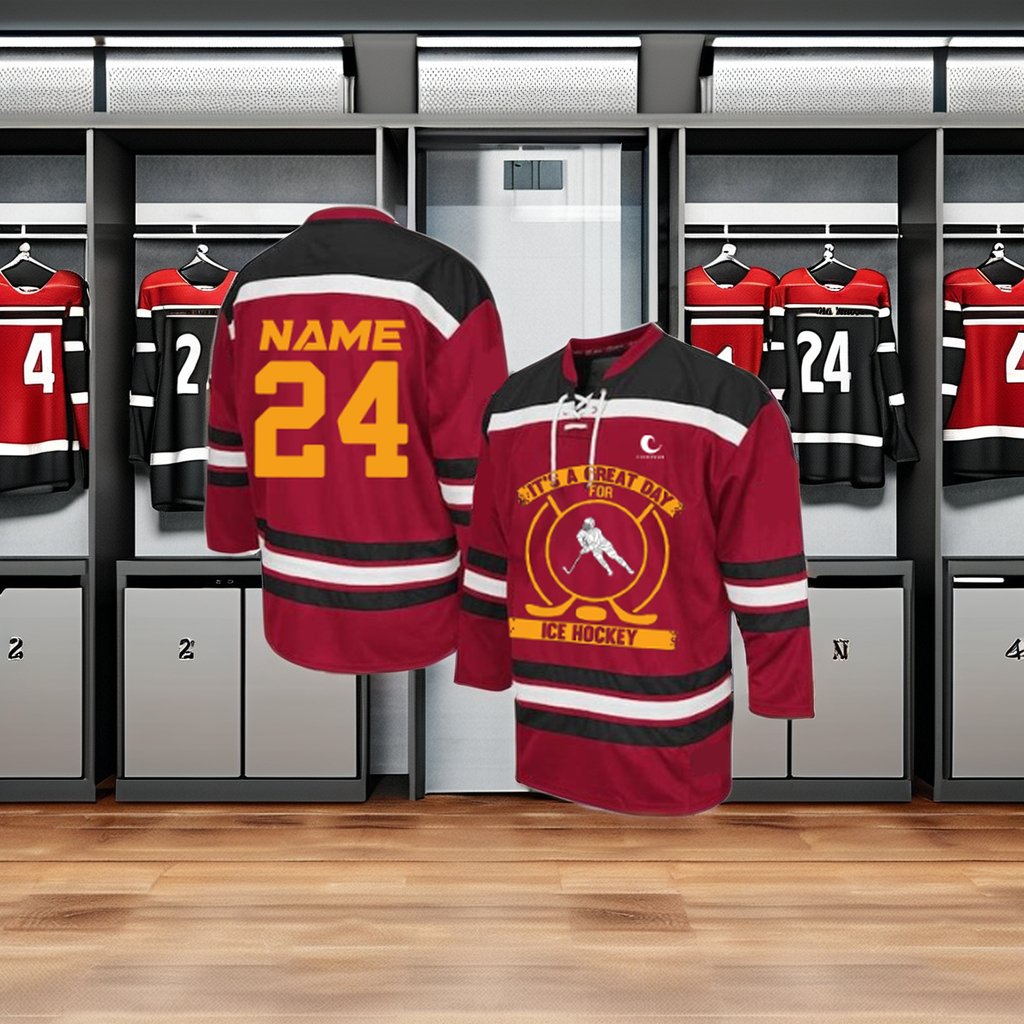 Unique Personalised Custom Ice Hockey Jerseys Breathable Adult Youth Ice Hockey Wear