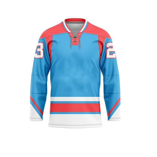 New model custom logo design Sublimated printing Ice Hockey Wears uniform cloth set ice hockey jerseys