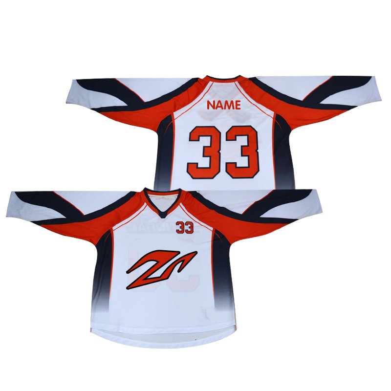 Custom Made Mens Fully Sublimated Printing Ice Hockey Uniform Breathable Funny Hockey Jersey
