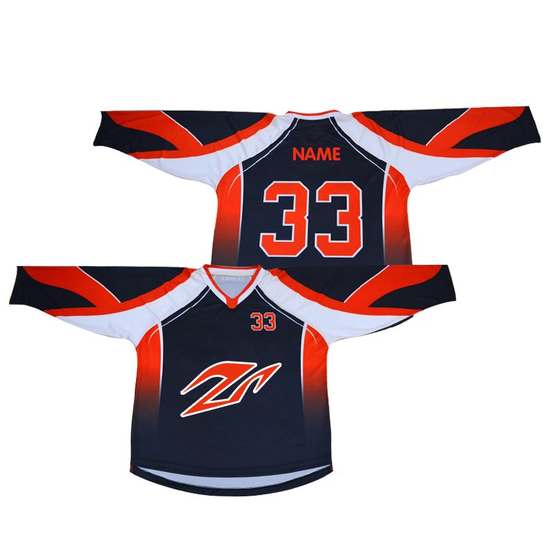 Custom Made Mens Fully Sublimated Printing Ice Hockey Uniform Breathable Funny Hockey Jersey
