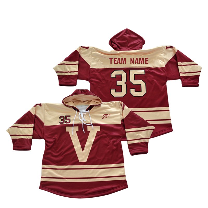 Custom Made Mens Fully Sublimated Printing Ice Hockey Uniform Breathable Funny Hockey Jersey