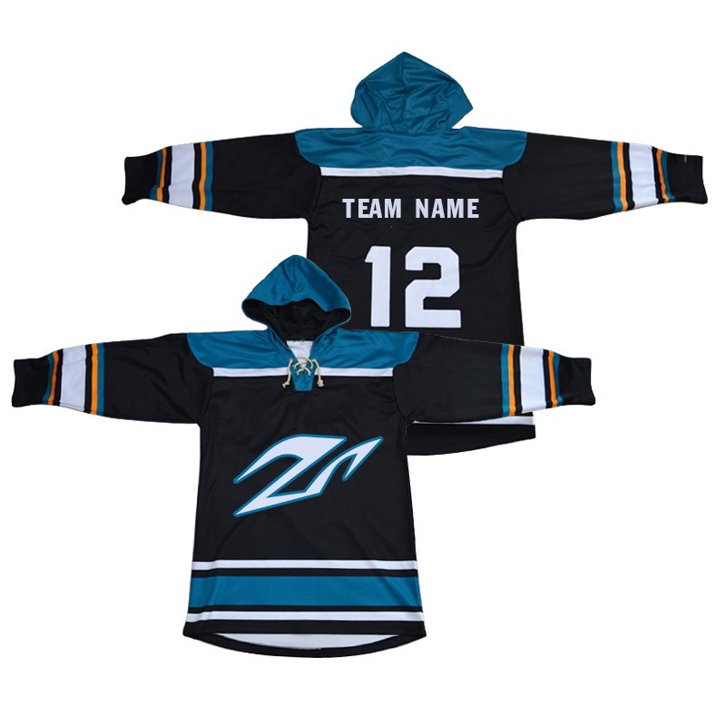 Custom Made Mens Fully Sublimated Printing Ice Hockey Uniform Breathable Funny Hockey Jersey