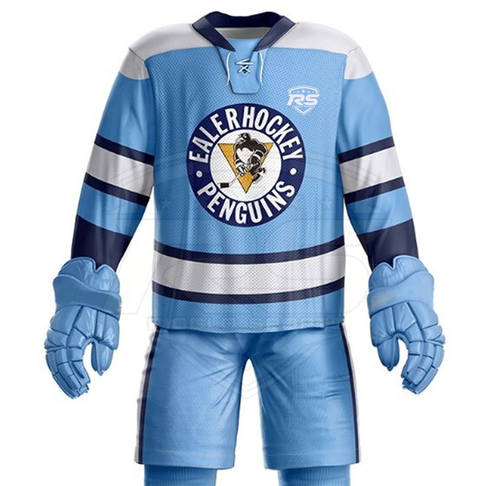 Premium Quality Customized Ice Hockey Sportswear OEM Team Name Printed Uniform Factory Manufactured for Adults Training