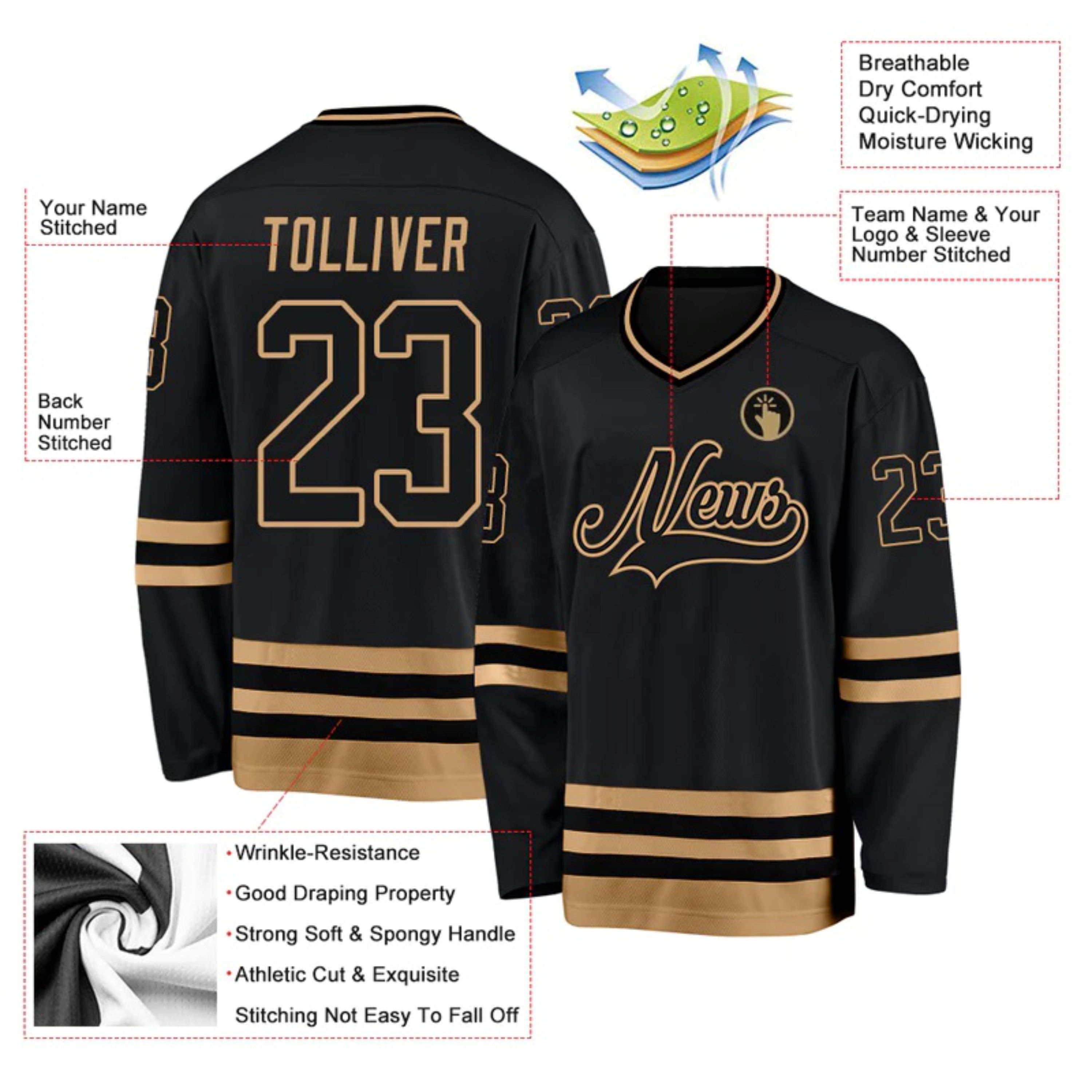 Wholesale Premium Team Hockey Jersey Comfortable High Quality Fabric Perfect for Practice and Sportswear Men's Sets Custom Logo