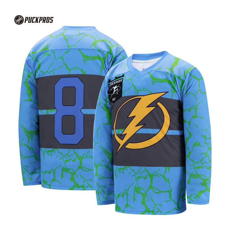 Custom Made Hockey Jersey with Team Name Embroidery Sublimation Printing Techniques OEM Service