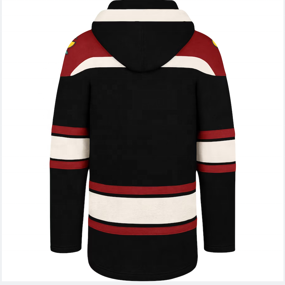 2024 Top Quality Embroidery Custom Team Ice Hockey Jerseys Retro Freeze Pullover Jersey Hoodie