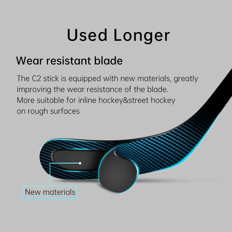 58'' Junior ice hockey sticks for ice hockey field hockey or street hockey Carbon fiber composite FLEX40 Junior Hockey Stick