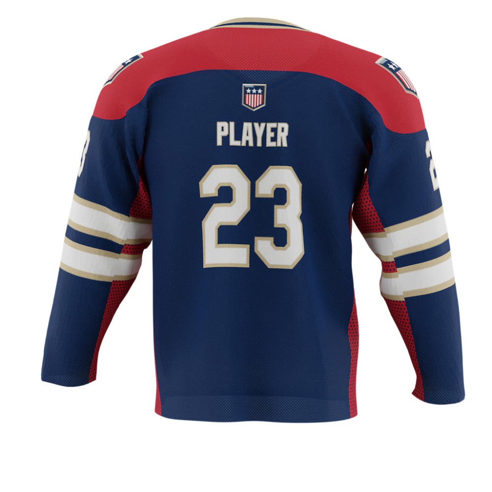 Personalize sportswear 100% polyester hockey jersey fashion design embroidery ice hockey jersey mens