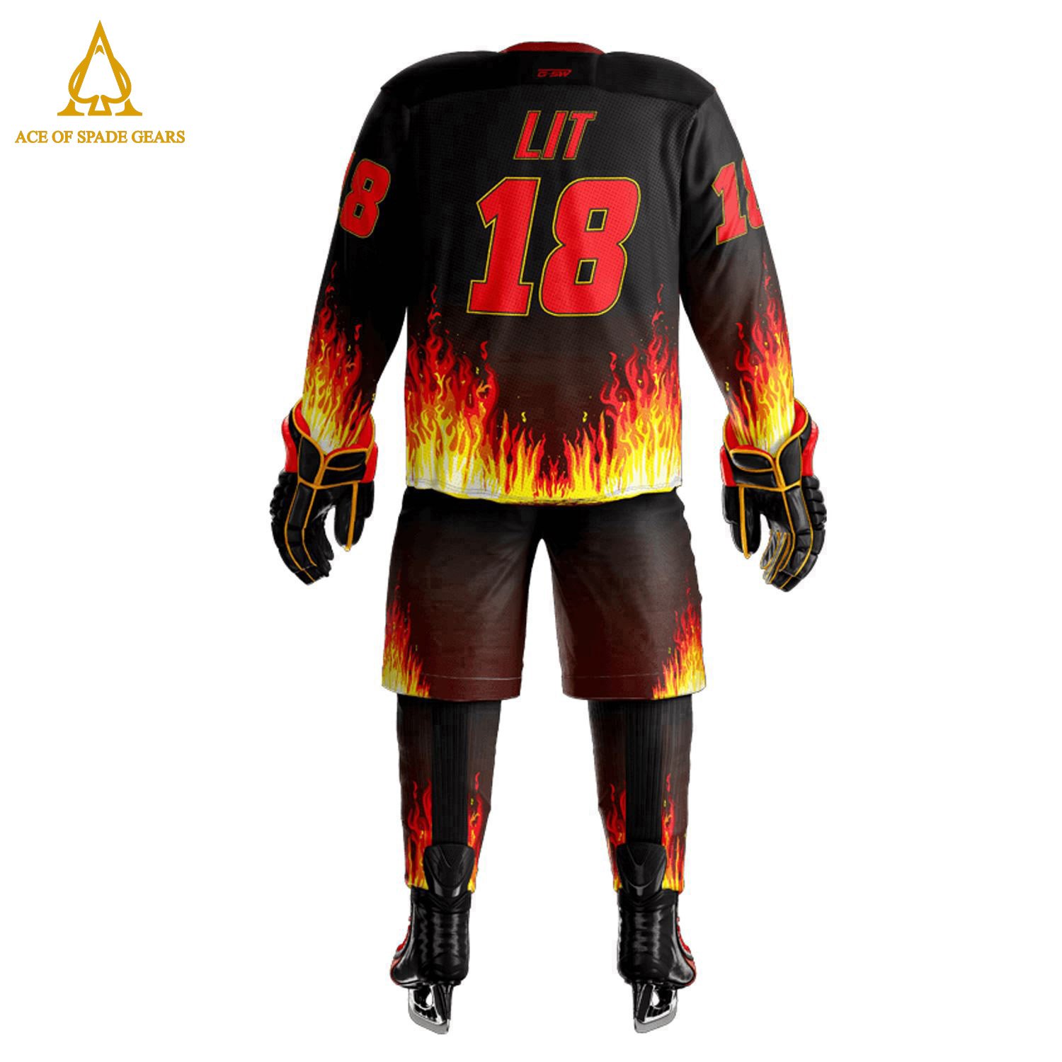 Oem Services Comfortable & Breathable Ice Hockey Uniform Customized Sublimated Ice Hockey Uniforms Sets