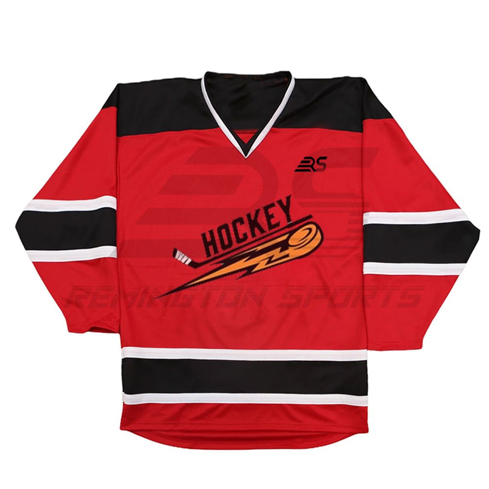 Top quality Customized team name polyester ice hockey jersey sublimation printing ice hockey jersey unisex ice hockey jersey