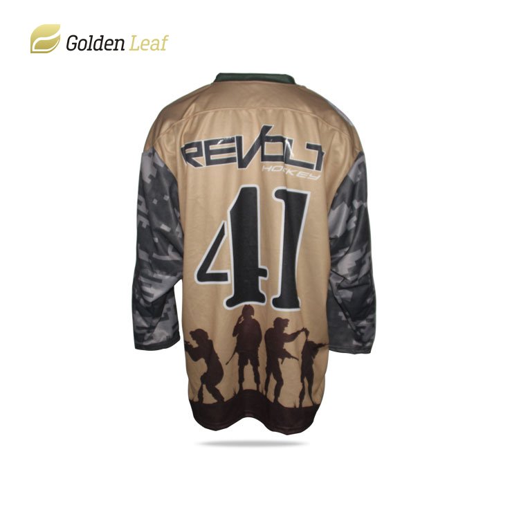 Customizable OEM Sublimated Hockey Jerseys Custom Logo Hockey Uniforms featuring Custom Team Name Embroidery/Printing Techniques