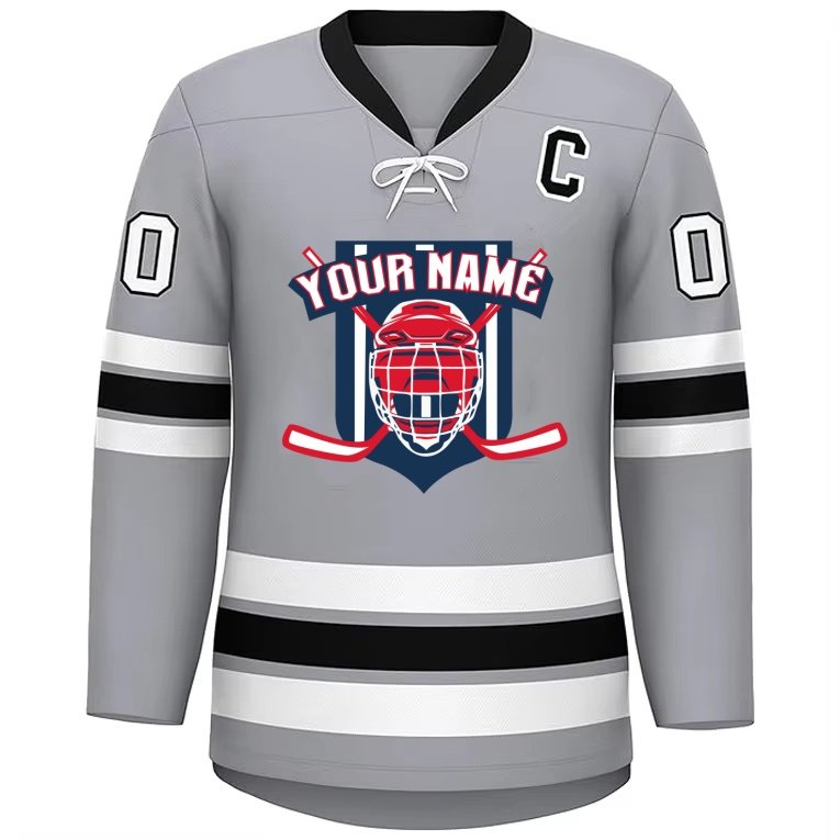 Custom Wholesale Cheap Sublimation Printing Long Sleeve Hockey Sportswear Ice Jersey Practice Hockey Jerseys