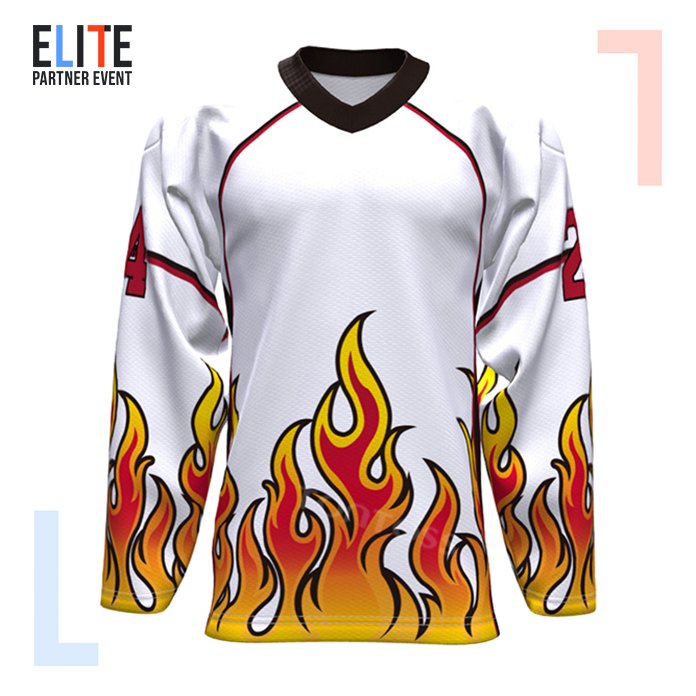 2024 New Design Wholesale Top Stitched Sublimation Hockey Jersey Custom Personalized Team Embroidery Logo Ice Hockey Jerseys