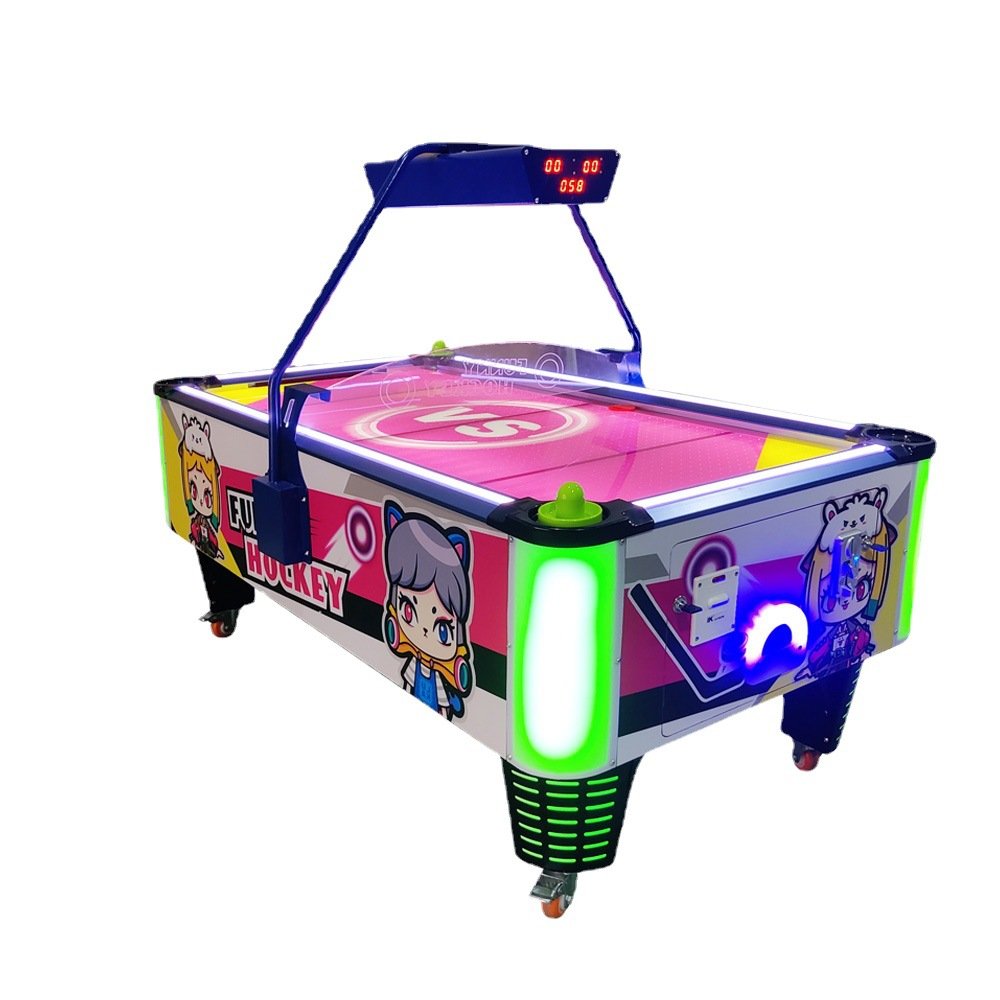 indoor Coin Operated Kids Adults Atomic 7ft 8ft Electric Luxury Star Air Hockey Table Price Game Machine For Kids Adults