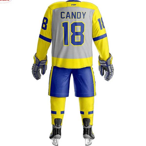 OEM High Quality 100% Polyester Factory Made Customized Ice Hockey Uniforms & Jerseys Customized Sports Wears