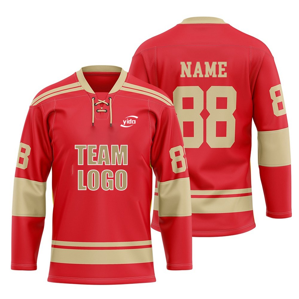 China Manufacturer Sublimation Printed Pro Teams Ice Jersey Custom Hockey Uniform