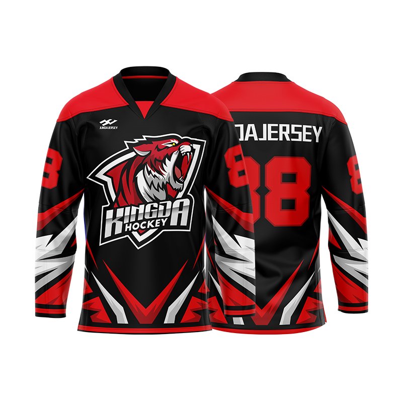 Factory Direct Price Free Design Latest Ice Hockey Team Shirt Long Sleeve Custom Authentic Ice Hockey Jersey