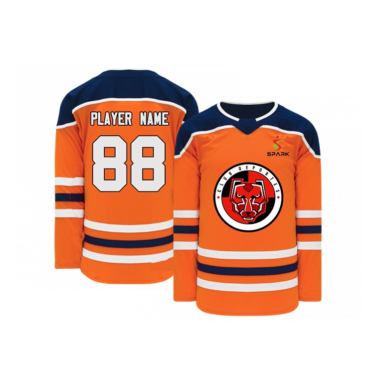 100% Polyester Fabric Breathable Sports Wear Custom Logo Oem Team Name Sublimation Ice Hockey Jerseys