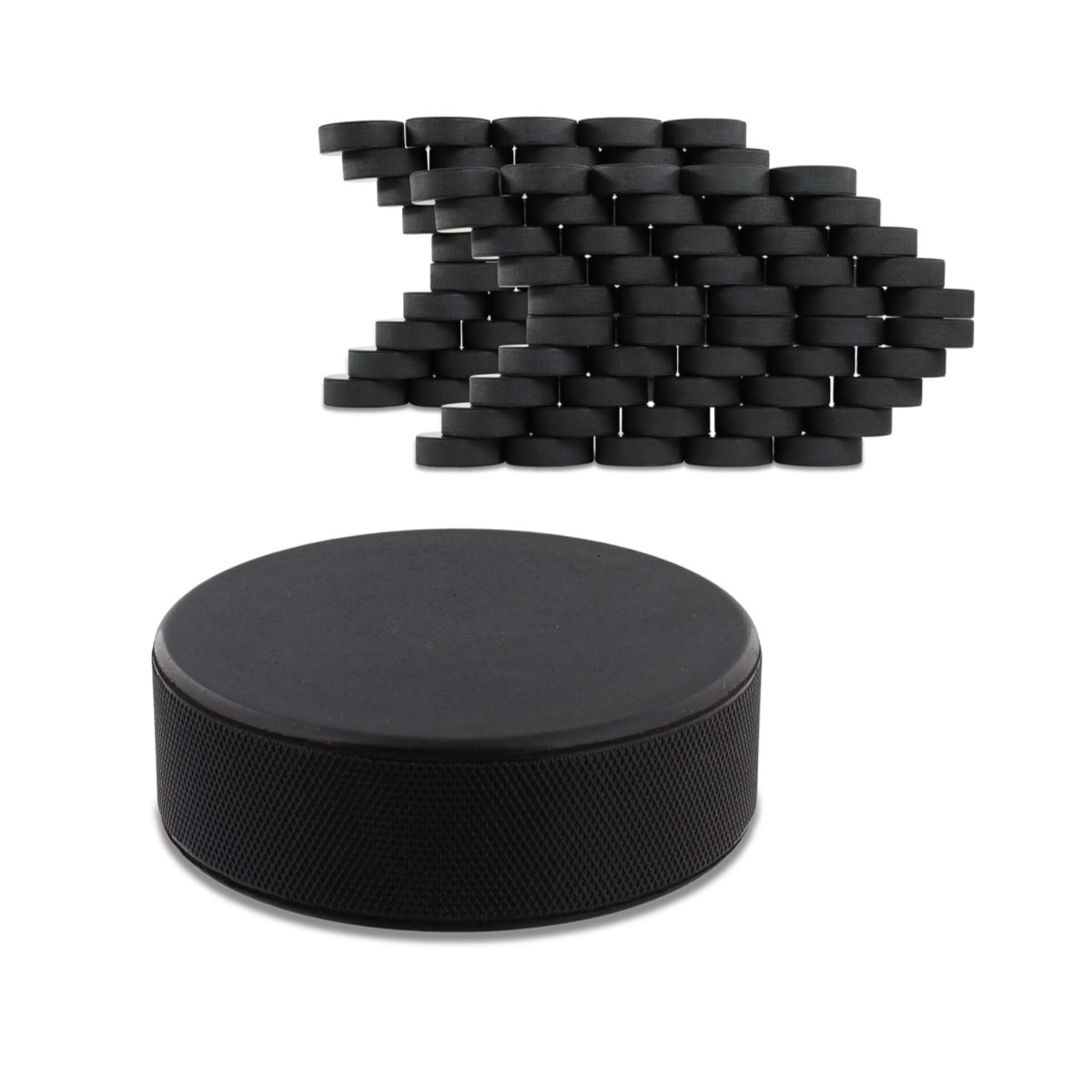 Wholesale Price Factory Direct Sale High Quality Ice Hockey Puck Customized Printing Logo Rubber Solid Official Ice Hockey Pucks