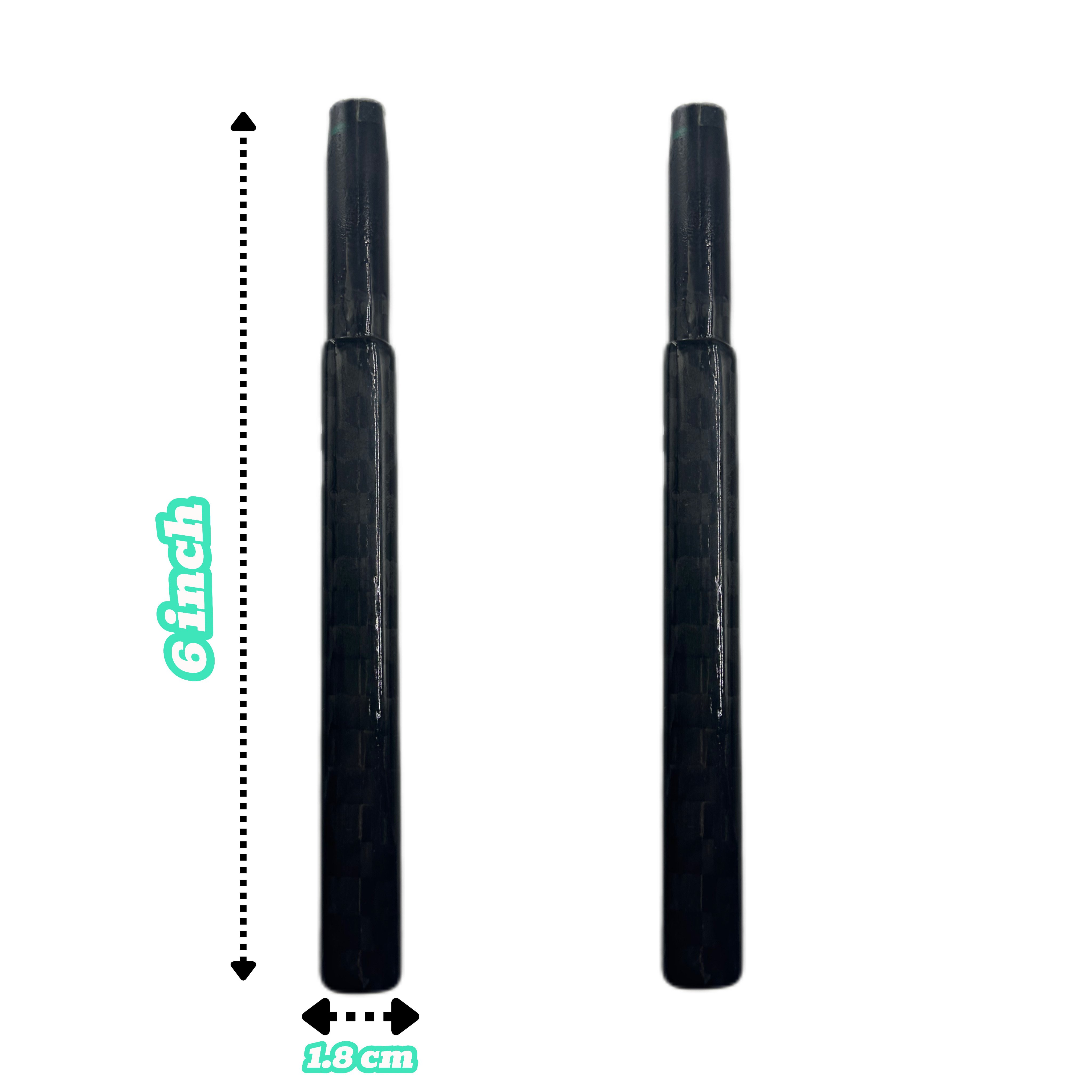 High Quality Ice Hockey Stick Extension Customized Logo Plug 2''-6'' Super Lightweight Carbon Fiber Hockey Stick Extension