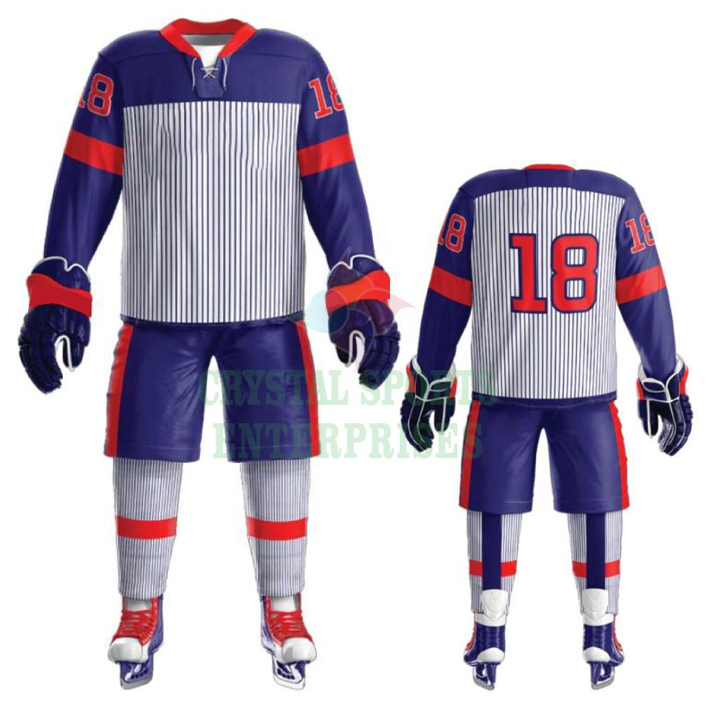 Premium Quality Unisex Ice Hockey Jersey Custom Logo Printed Ice Hockey Uniform Sets for Team Training Men's Wear