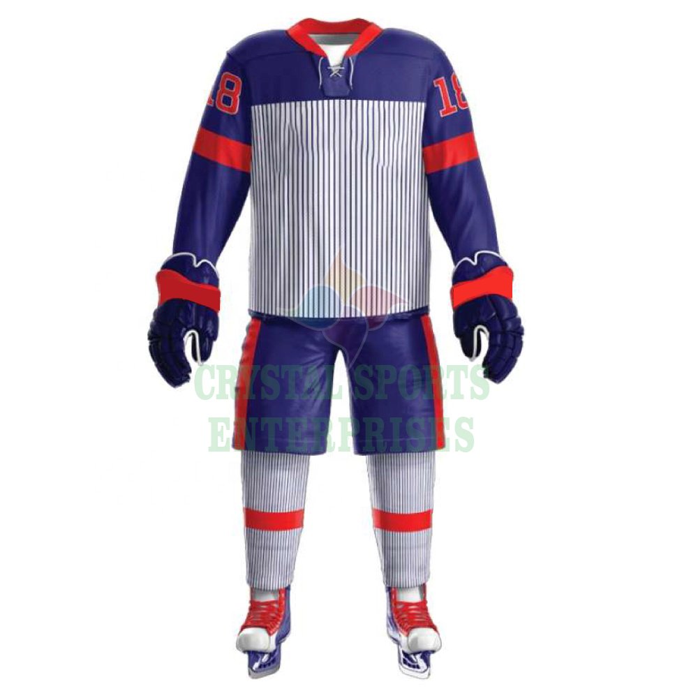 Premium Quality Unisex Ice Hockey Jersey Custom Logo Printed Ice Hockey Uniform Sets for Team Training Men's Wear