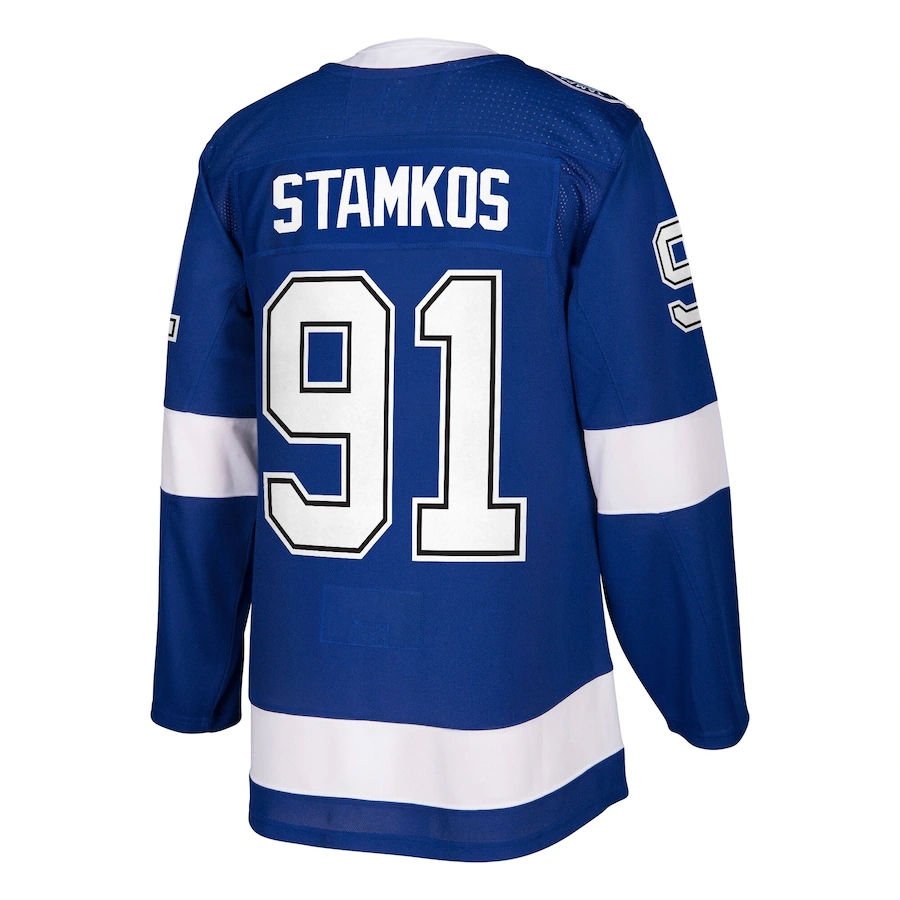 Custom Ice Hockey Jersey Tampa Bay City Stitched Sports Embroidery Men Blue Lightning wear #91 Stamkos #86 Kucherov