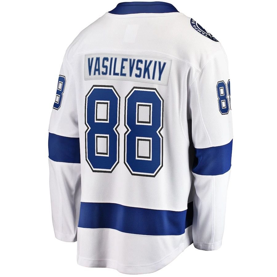 Custom Ice Hockey Jersey Tampa Bay City Stitched Sports Embroidery Men Blue Lightning wear #91 Stamkos #86 Kucherov