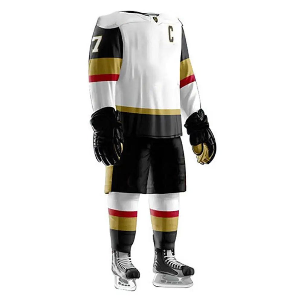 2024 OEM Custom Polyester Made Ice Hockey Uniform High Quality Team Sublimation Ice Hockey Uniforms With Customized Logo