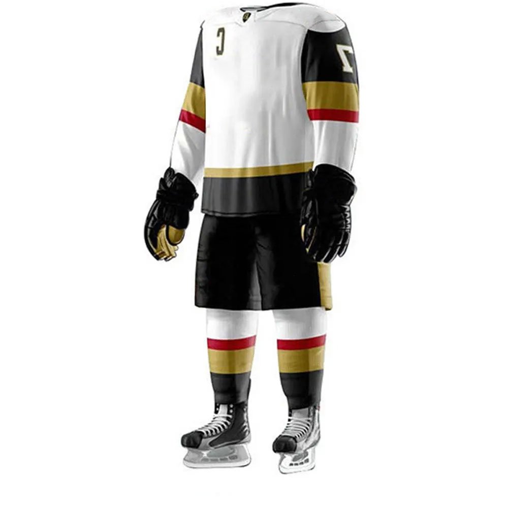 2024 OEM Custom Polyester Made Ice Hockey Uniform High Quality Team Sublimation Ice Hockey Uniforms With Customized Logo