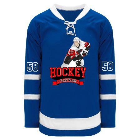 Custom lace up your sublimation logo hockey jersey ice hockey ice hockey jersey