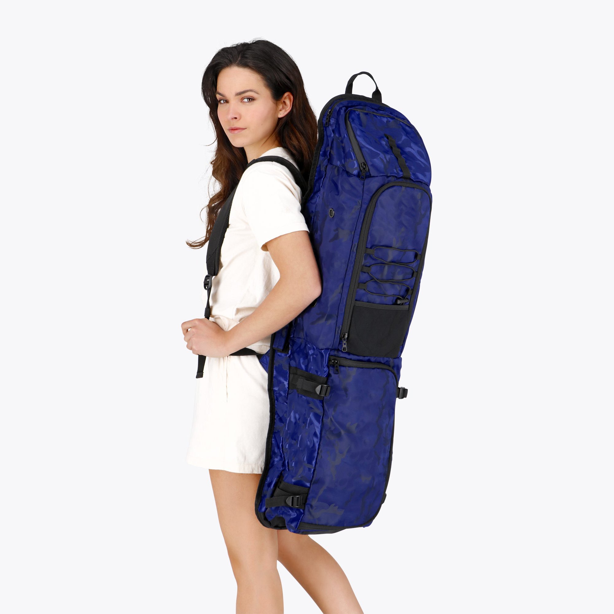High Quality Custom Logo Ice Hockey Stick Kit Bag High Quality Lightweight Stick Bags in Dark Blue Color