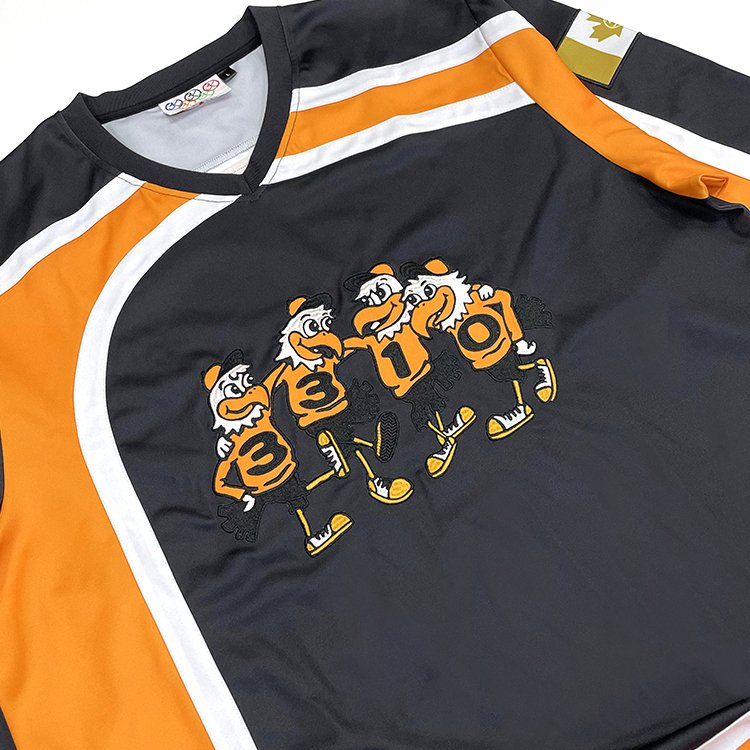 Ice Hockey Jersey Wholesale Custom Twill Embroidery Logo Patchwork Design Men's Ice Hockey T-Shirt