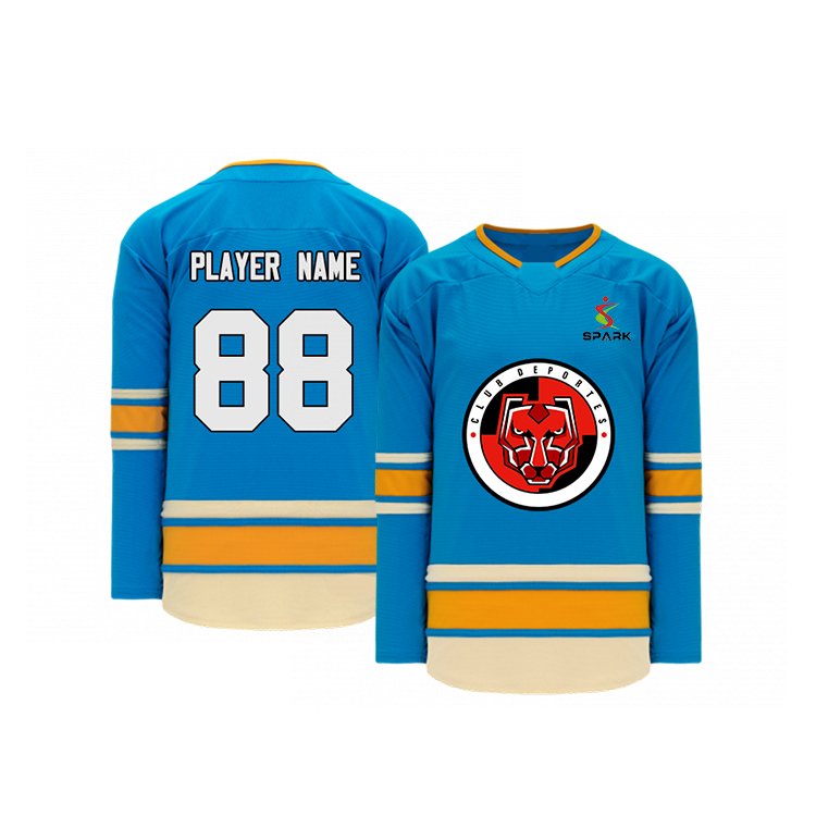 Unisex Popular Custom Team LOGO Hockey Jerseys Adults' Ice Hockey Wear Sublimation Hockey Uniforms