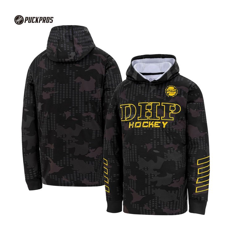Top Quality Hockey Hoodies With Laces Custom Sublimated Embroidery Hockey Hoodie