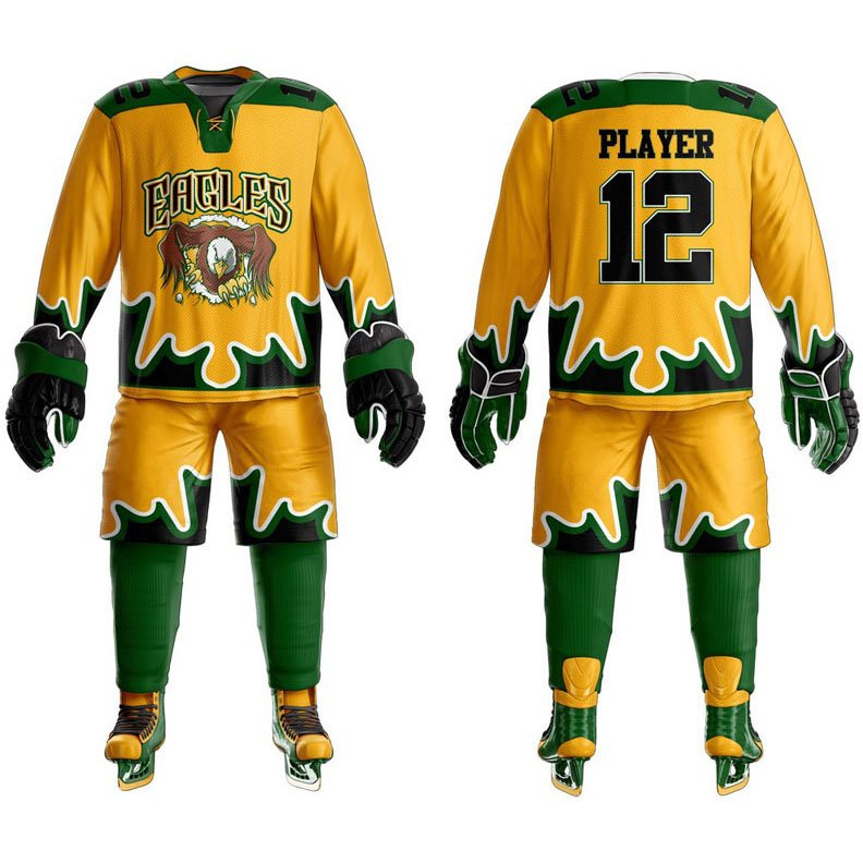 Unisex ICE Hockey Uniform Best Quality Youth Sportswear Popular New OEM Team Name Blank Pattern with Low MOQ