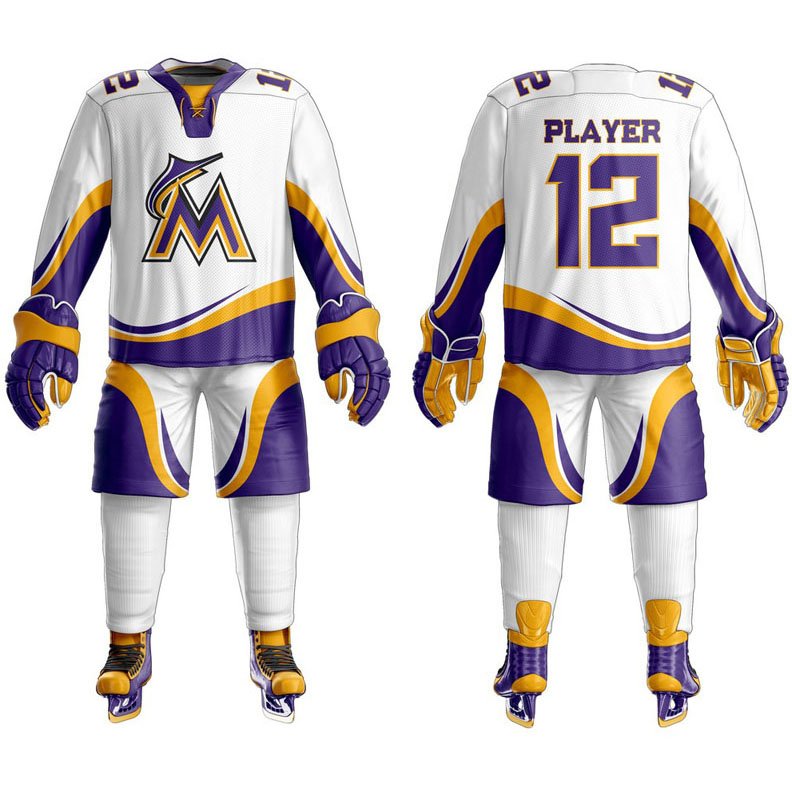 Unisex ICE Hockey Uniform Best Quality Youth Sportswear Popular New OEM Team Name Blank Pattern with Low MOQ