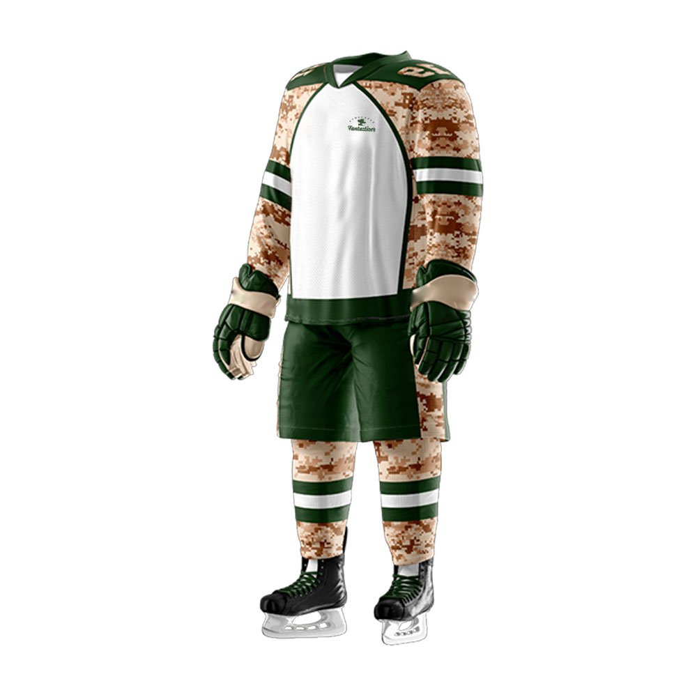 2024 Custom Logo Printing Ice Hockey Uniform Sets Comfortable Breathable Polyester Low Price Hot Selling OEM Team Name Design