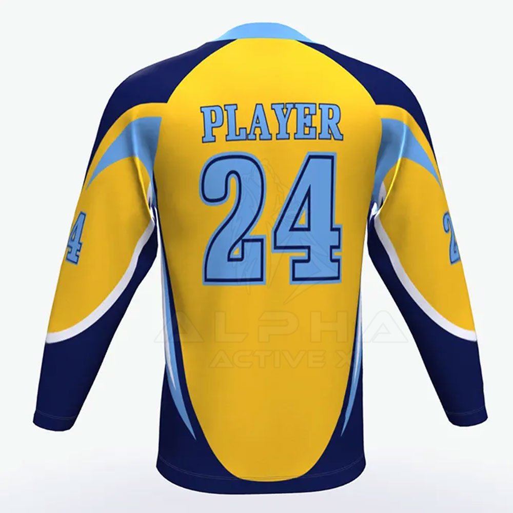2024 New Arrival Men's Tackle Twill Ice Hockey Jersey Hot Online Sale Customizable with Team Name OEM Printed Polyester Material