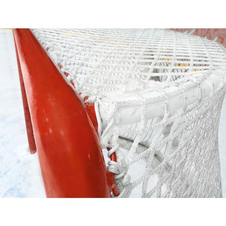 3.0mm - 5.0mm Knotless White frame outdoor sports ice hockey goal lacrosse net nets for hockey