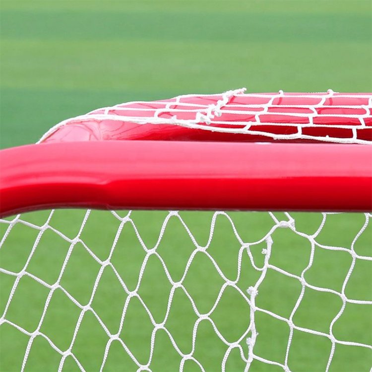 3.0mm - 5.0mm Knotless White frame outdoor sports ice hockey goal lacrosse net nets for hockey
