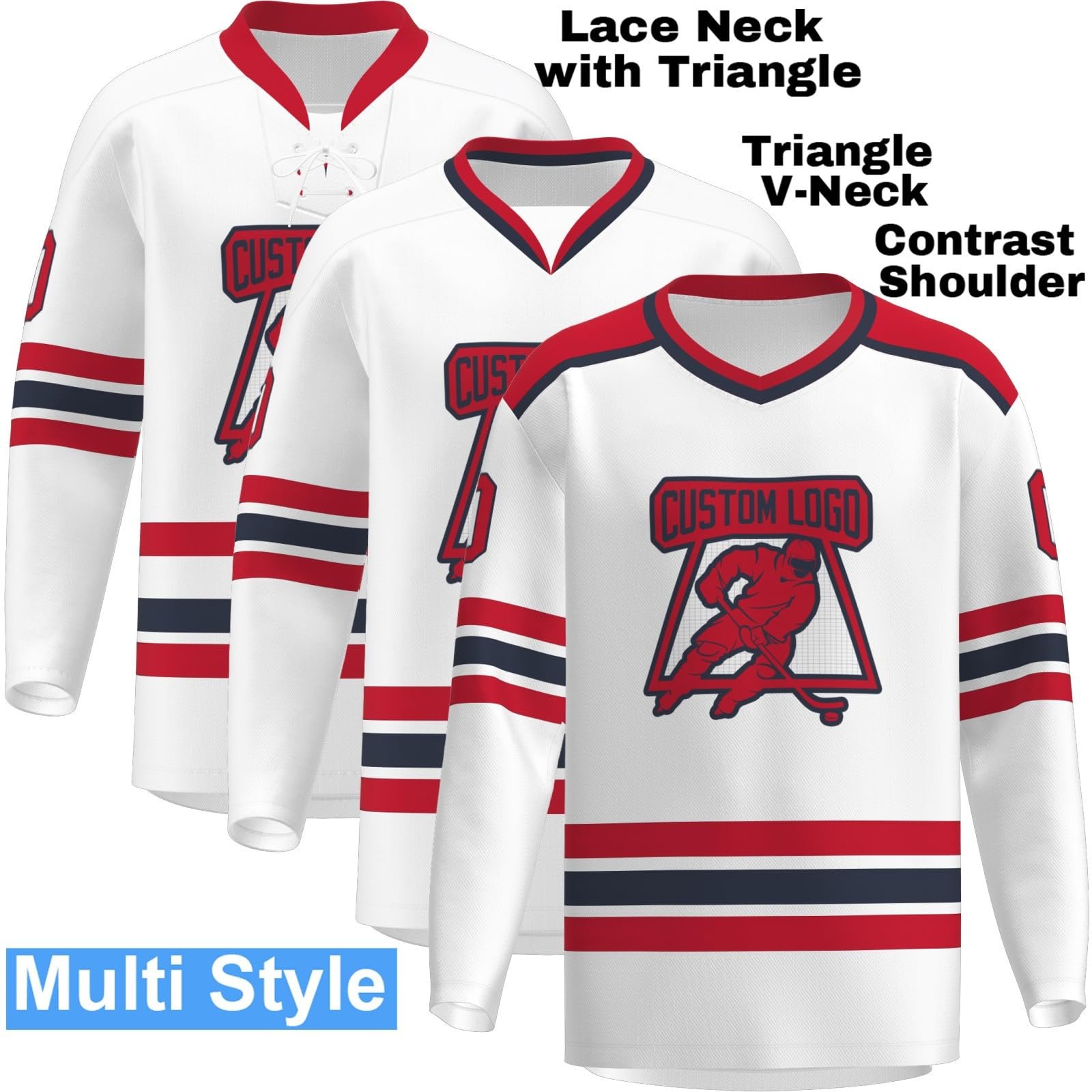 OEM Team Ice Hockey Uniform Personanlized Custom Printed Hockey Jersey Long Sleeves Breathable Ice Hockey Wear