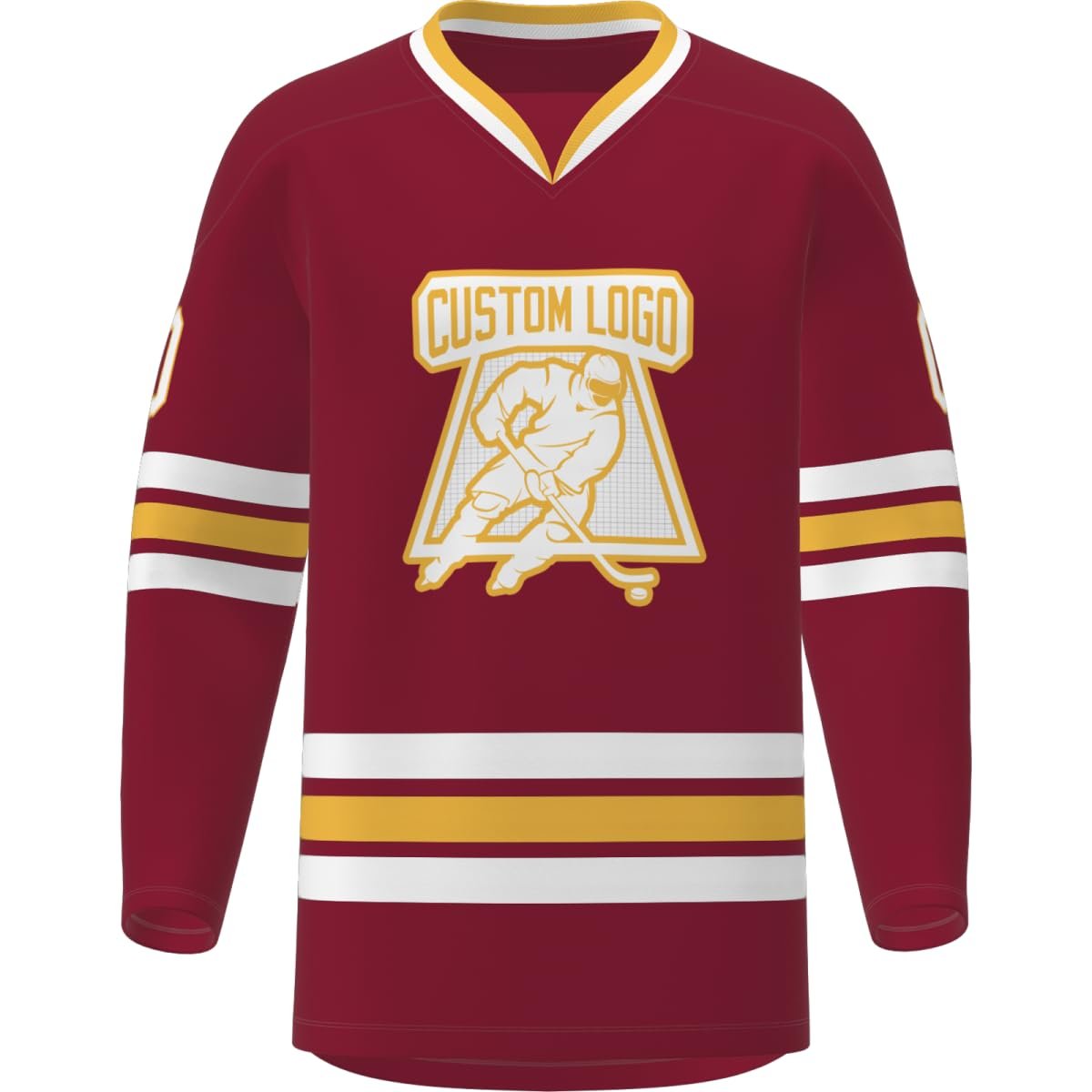 OEM Team Ice Hockey Uniform Personanlized Custom Printed Hockey Jersey Long Sleeves Breathable Ice Hockey Wear