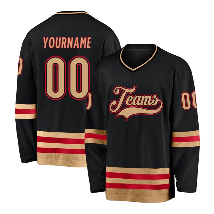 2024 Men Fashion Custom Cheap Tackle Twill Embroidered Hockey Jersey Sublimation Team Ice Hockey Jersey