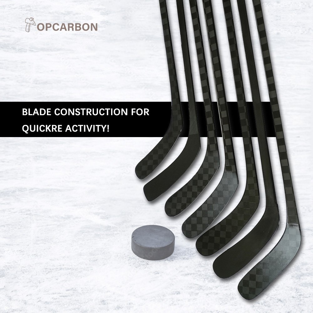 Strong and Durable Carbon Fiber Ice Hockey Sticks OEM Customised China Pro 30 Days Warranty